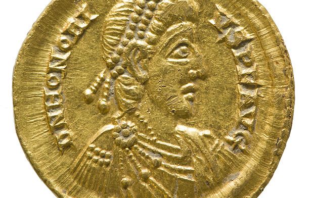 Solidus Of Honorius Yorym 2001 12465 2 Obverse