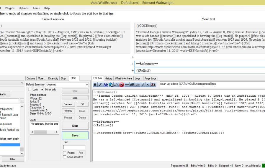 Autowikibrowser Screenshot Image 01