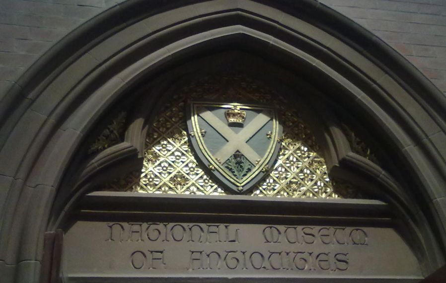 Scottish National Portrait Gallery Crest Above Society Of Antiquaries Entrance