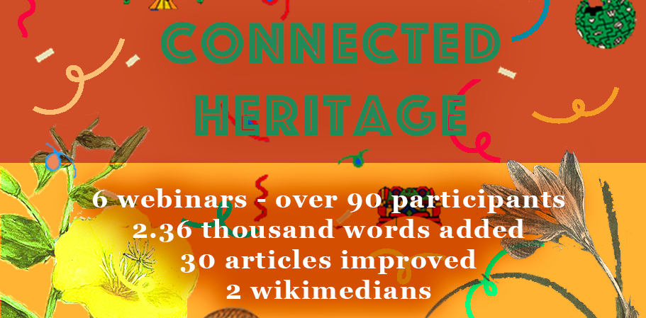 3 month stats of connected heritage