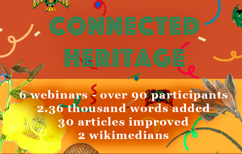 3 month stats of connected heritage