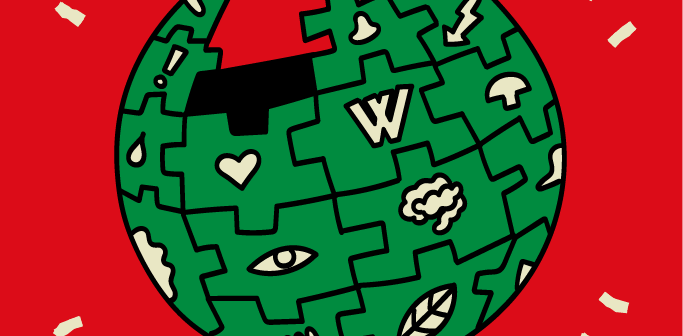 Puzzle globe symbol for Wikipedia 20