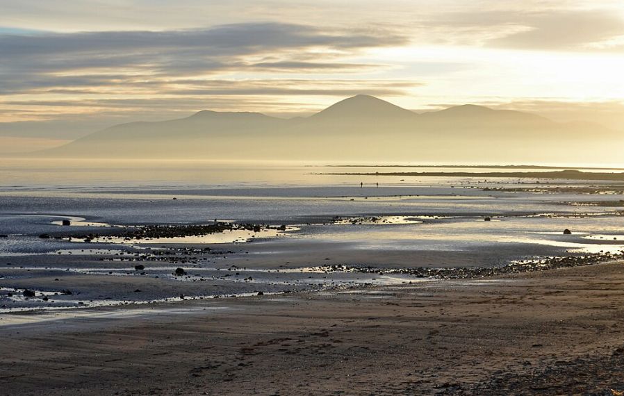 Photo of from Minerstown looking back to the Mournes - the South Down Coast