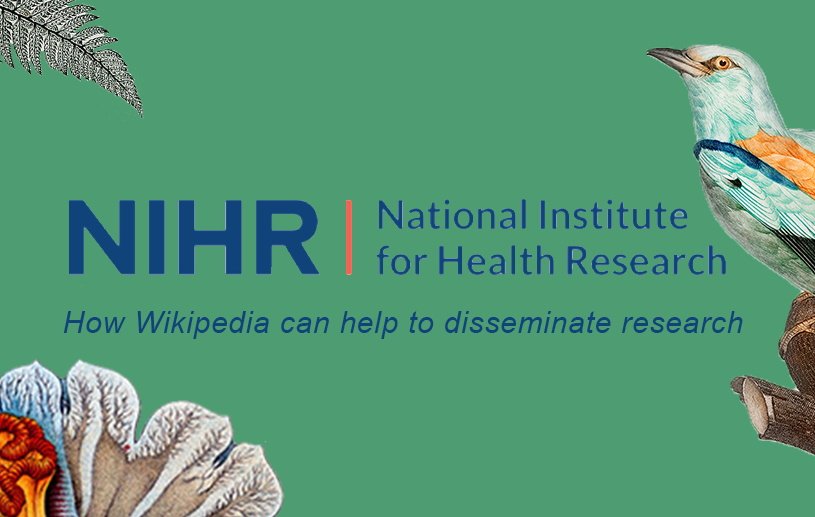 NIHR logo on a green background with the title of the blog beneath it.