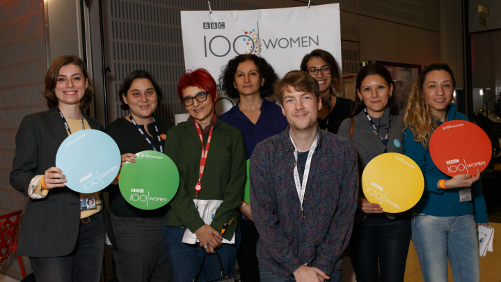 Attendees of a BBC 100 women event