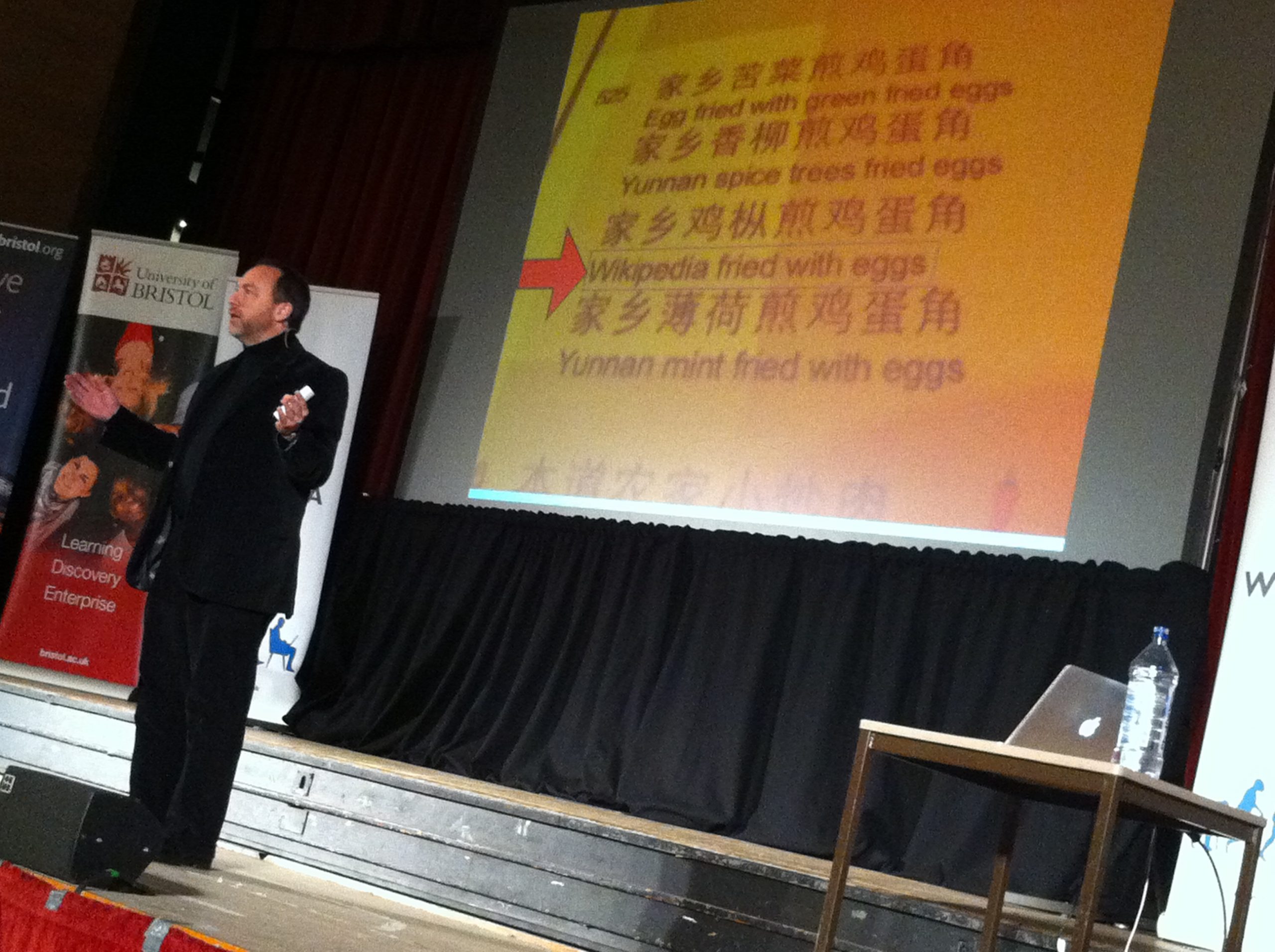 Wikipedia's Jimmy Wales talks food