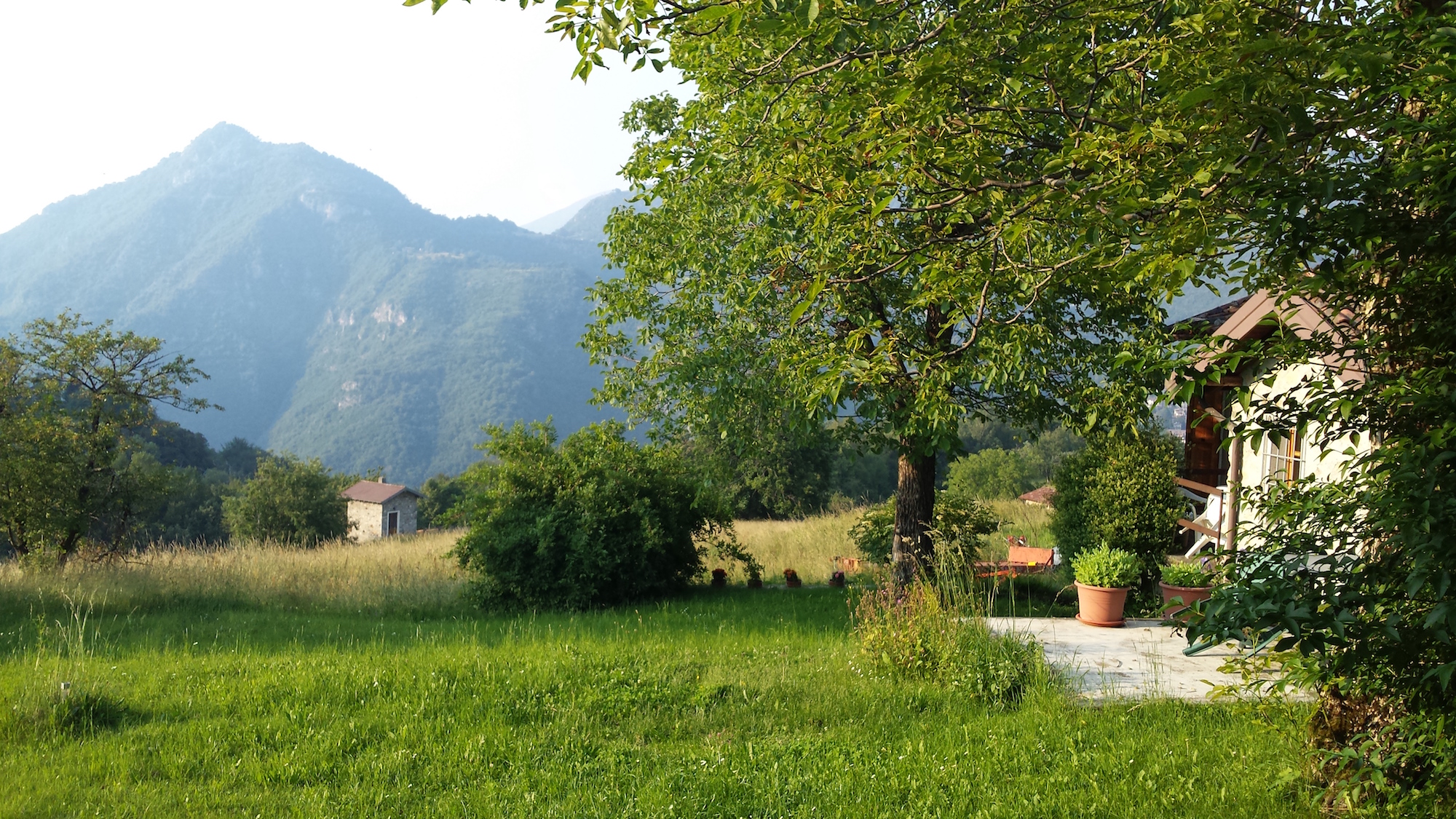 A view of the countryside near Esino Lario