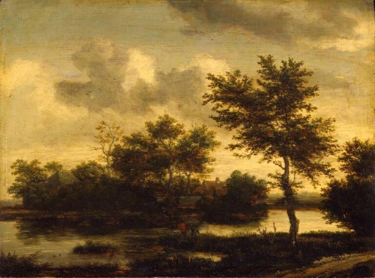 Jacob van Ruisdael 'River Landscape', Pushkin Museum