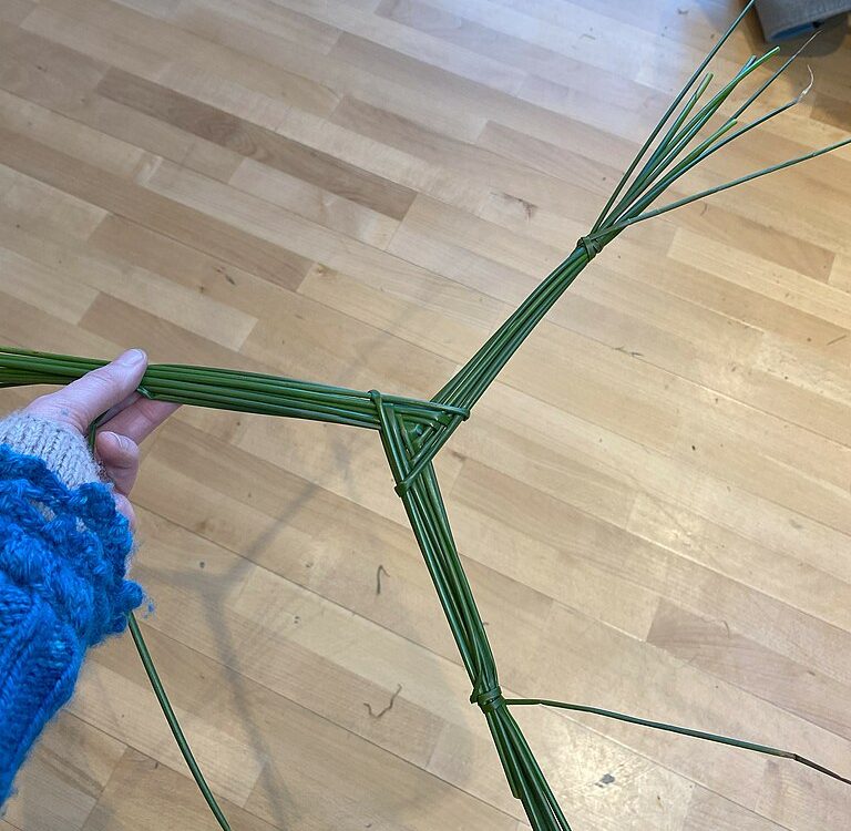 3 armed Brigid cross made at Imbolc by Lirazelf.