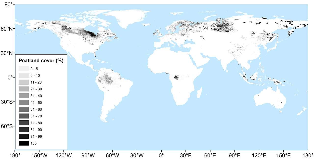 A peatmap of the world.
